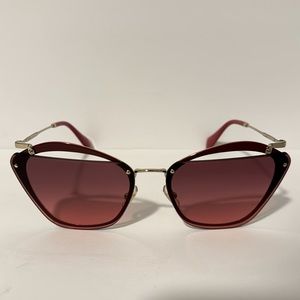 Miu Miu Red/Gold Sunglasses SMU-54T!